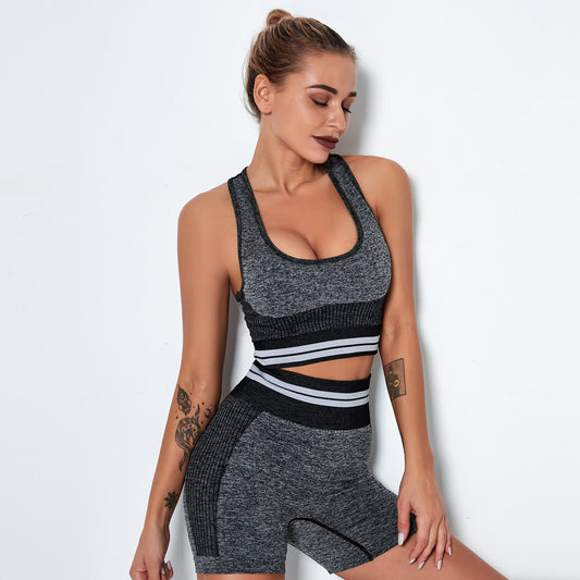 Seamless Knitted Yoga Suit