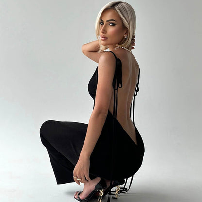 Sexy Slim Backless Dress